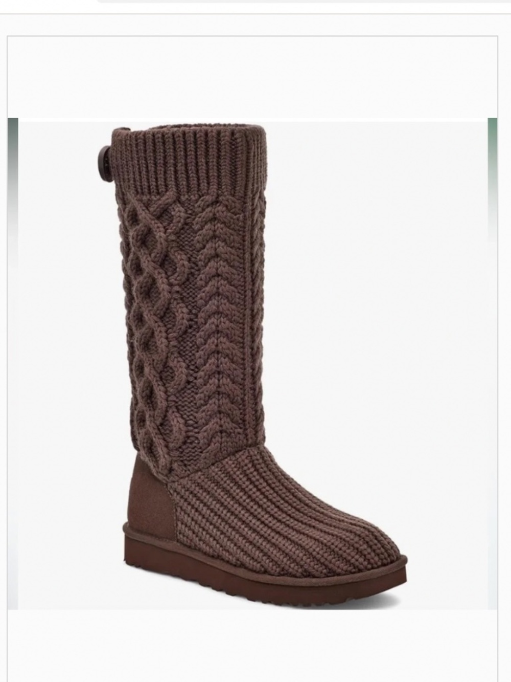 Ugg Classic Cardi Cable knit Boot NWOT